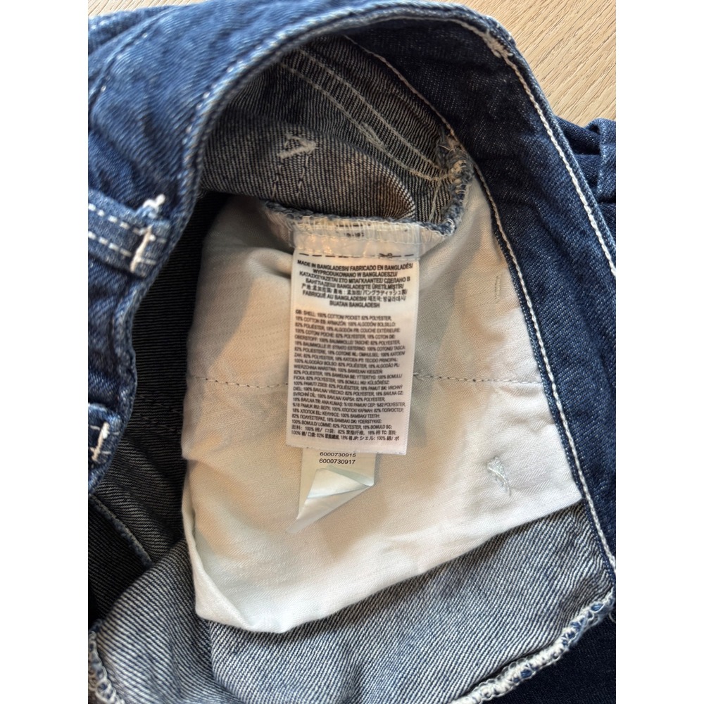 Vans Groundwork Long Denim Shorts Jorts Dark Wash Carpenter Skate Size 26 - Picture 7 of 10